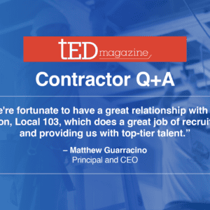 tED Magazine- Contractor Q&A with Matthew Guarracino