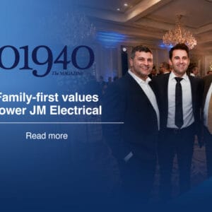 JM Electrical Featured in 01940 The Magazine: Family-First Values Power JM Electrical 